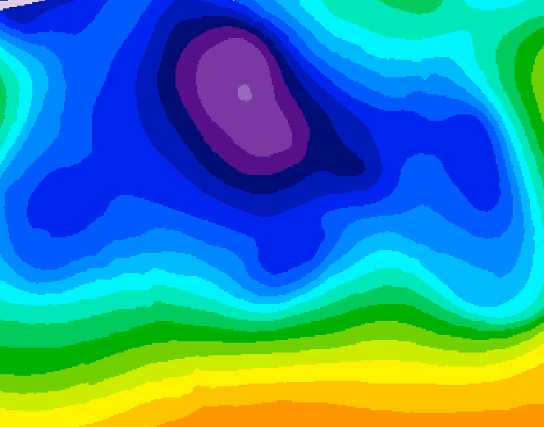 GDPS 500 millibar geopotential height 156 hour forecast chart for Canada based on 2025/12/17 0000Z data