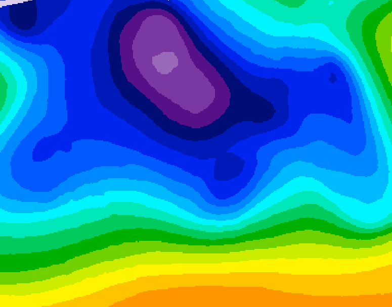 GDPS 500 millibar geopotential height 162 hour forecast chart for Canada based on 2025/12/17 0000Z data