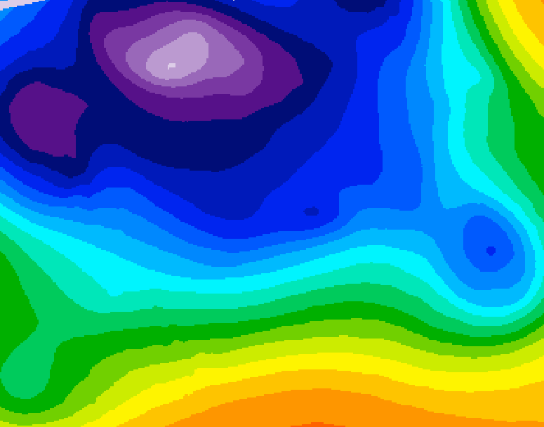 GDPS 500 millibar geopotential height 210 hour forecast chart for Canada based on 2025/12/17 0000Z data