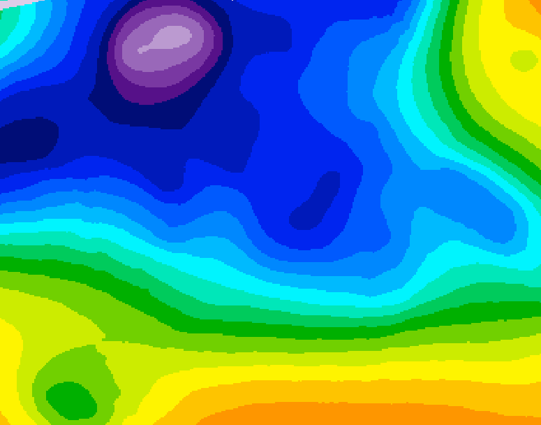 GDPS 500 millibar geopotential height 234 hour forecast chart for Canada based on 2025/12/17 0000Z data