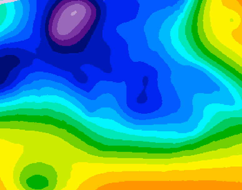 GDPS 500 millibar geopotential height 240 hour forecast chart for Canada based on 2025/12/17 0000Z data
