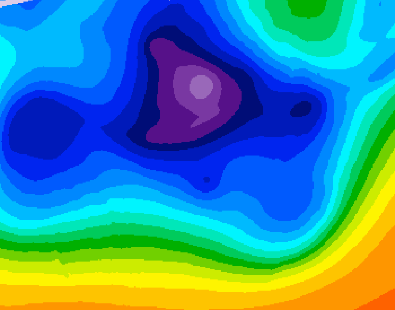 GDPS 500 millibar geopotential height 108 hour forecast chart for Canada based on 2025/12/17 1200Z data