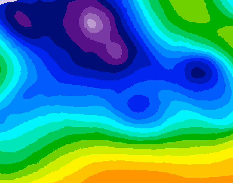 GDPS 500 millibar geopotential height 156 hour forecast chart for Canada based on 2025/12/17 1200Z data