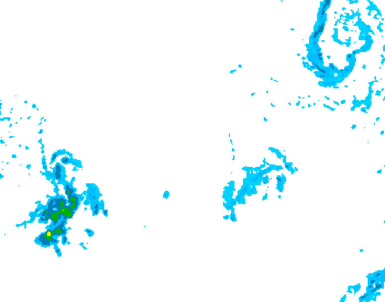GDPS precipitation 006 hour forecast chart for Canada based on 2025/12/17 0000Z data