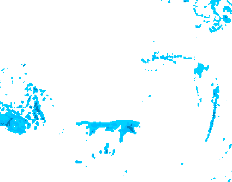 GDPS precipitation 030 hour forecast chart for Canada based on 2025/12/17 0000Z data