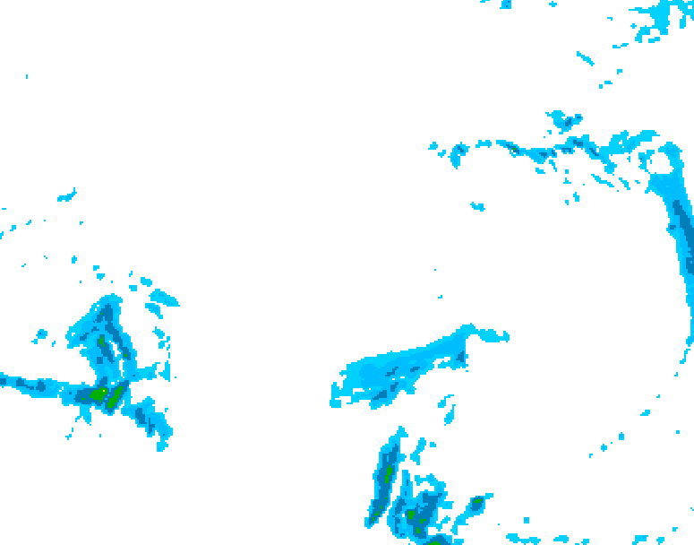 GDPS precipitation 042 hour forecast chart for Canada based on 2025/12/17 0000Z data