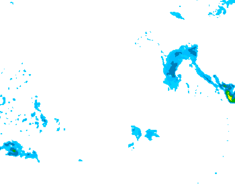 GDPS precipitation 090 hour forecast chart for Canada based on 2025/12/17 0000Z data