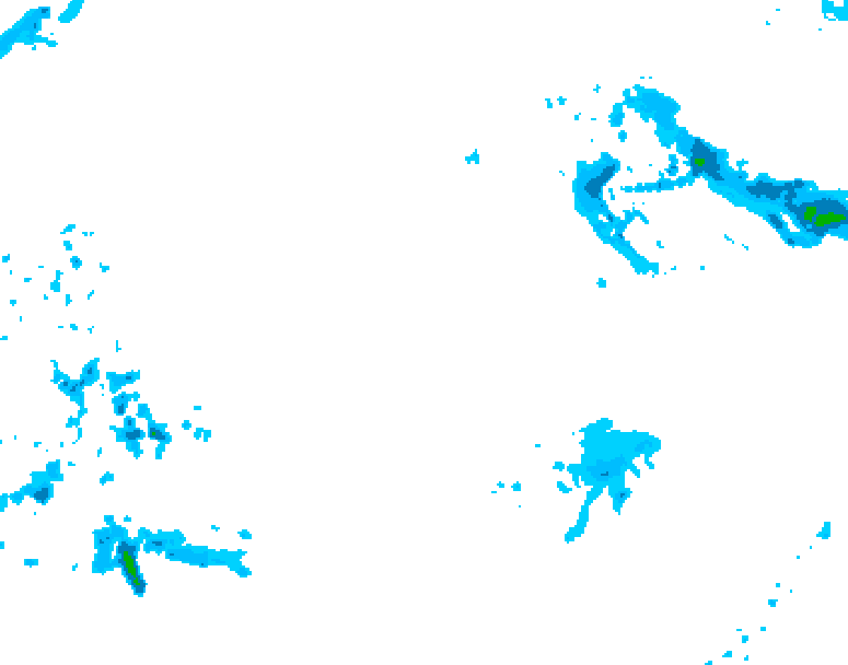 GDPS precipitation 102 hour forecast chart for Canada based on 2025/12/17 0000Z data