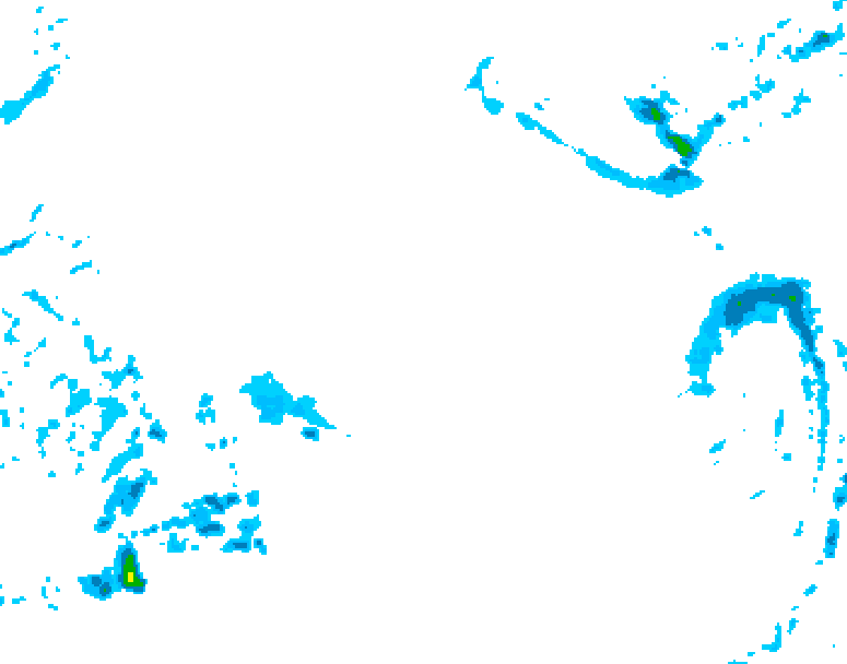GDPS precipitation 132 hour forecast chart for Canada based on 2025/12/17 0000Z data