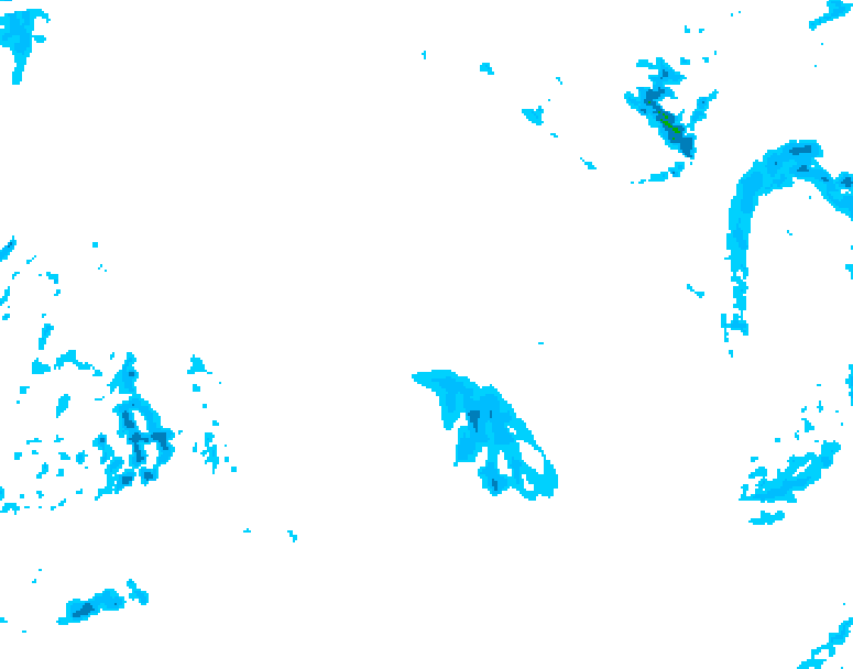 GDPS precipitation 150 hour forecast chart for Canada based on 2025/12/17 0000Z data