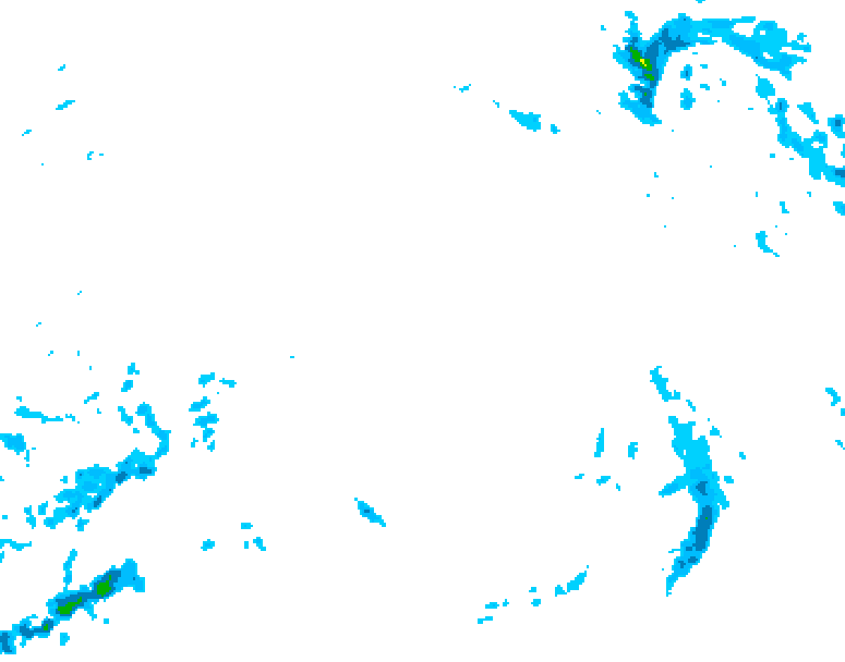 GDPS precipitation 174 hour forecast chart for Canada based on 2025/12/17 0000Z data