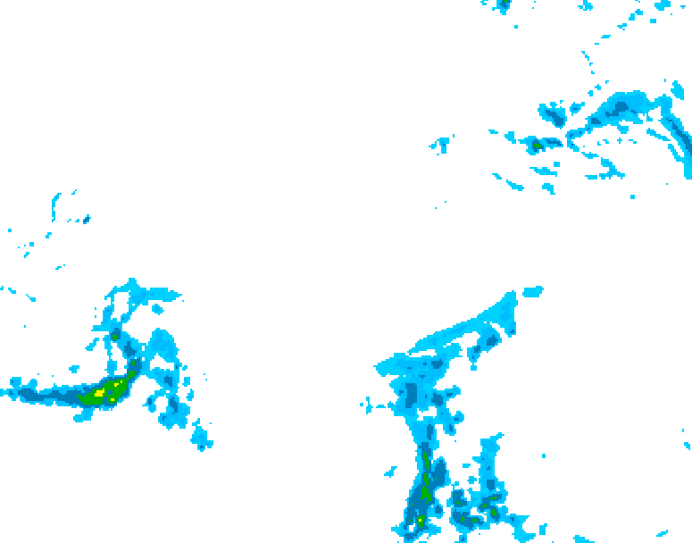 GDPS precipitation 036 hour forecast chart for Canada based on 2025/12/17 1200Z data
