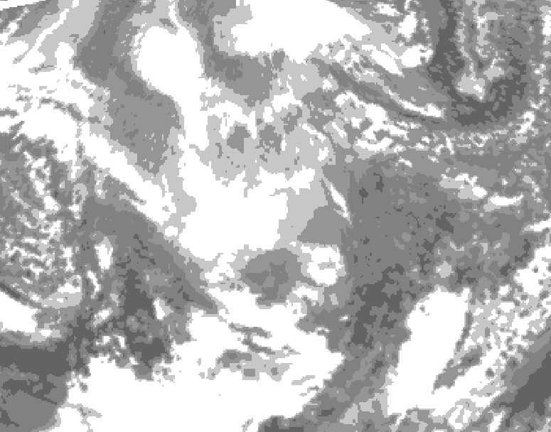 GDPS total cloud 012 hour forecast chart for Canada based on 2025/12/17 0000Z data