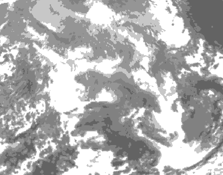 GDPS total cloud 204 hour forecast chart for Canada based on 2025/12/17 0000Z data
