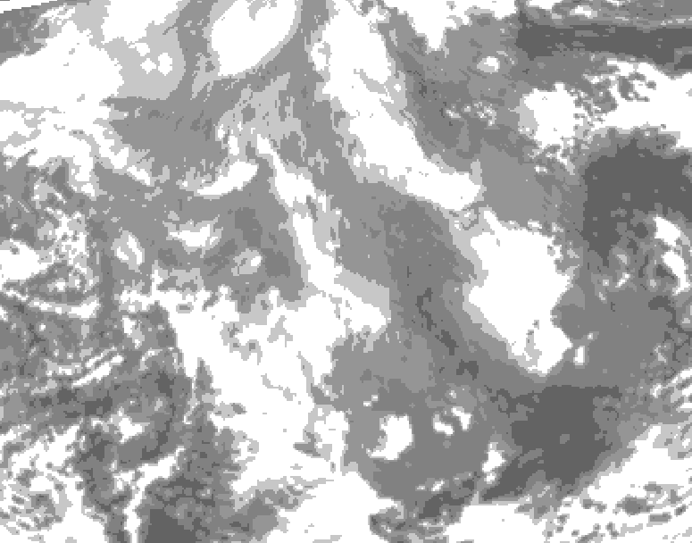 GDPS total cloud 216 hour forecast chart for Canada based on 2025/12/17 1200Z data