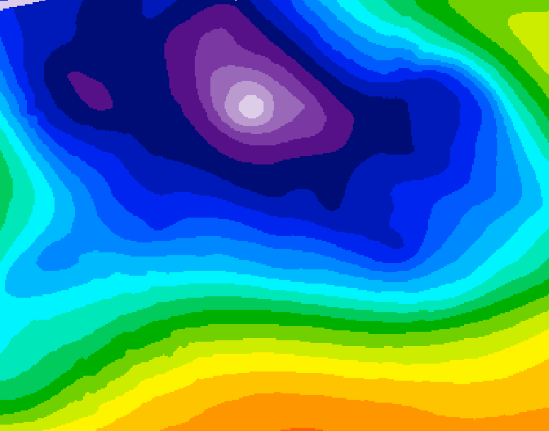 GDPS 500 millibar geopotential height 156 hour forecast chart for Canada based on 2025/12/18 0000Z data