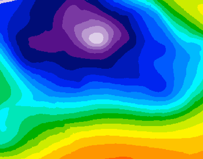 GDPS 500 millibar geopotential height 168 hour forecast chart for Canada based on 2025/12/18 0000Z data