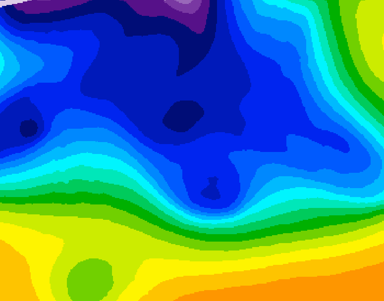 GDPS 500 millibar geopotential height 240 hour forecast chart for Canada based on 2025/12/18 0000Z data