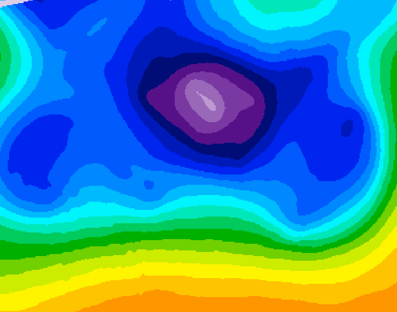 GDPS 500 millibar geopotential height 108 hour forecast chart for Canada based on 2025/12/18 1200Z data