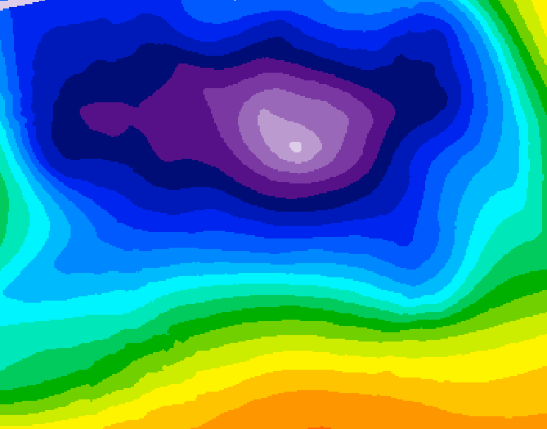 GDPS 500 millibar geopotential height 144 hour forecast chart for Canada based on 2025/12/18 1200Z data