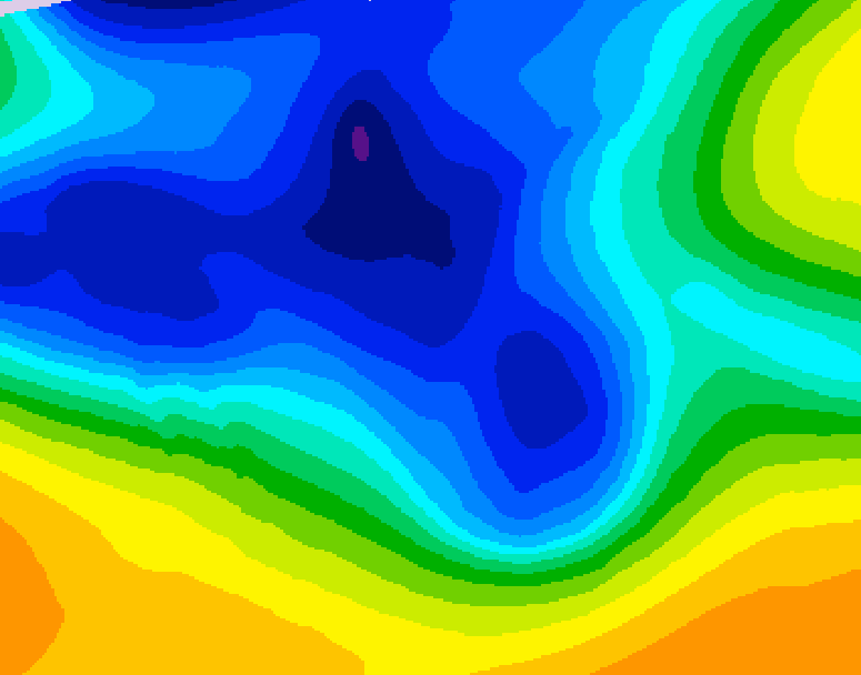 GDPS 500 millibar geopotential height 240 hour forecast chart for Canada based on 2025/12/18 1200Z data