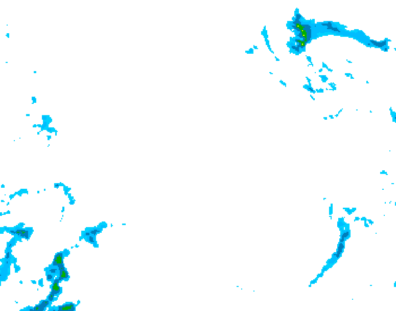 GDPS precipitation 156 hour forecast chart for Canada based on 2025/12/18 0000Z data