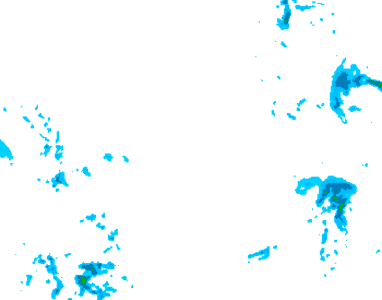 GDPS precipitation 204 hour forecast chart for Canada based on 2025/12/18 0000Z data