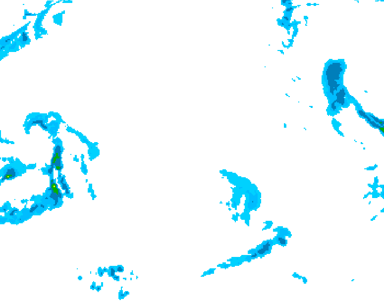 GDPS precipitation 240 hour forecast chart for Canada based on 2025/12/18 0000Z data
