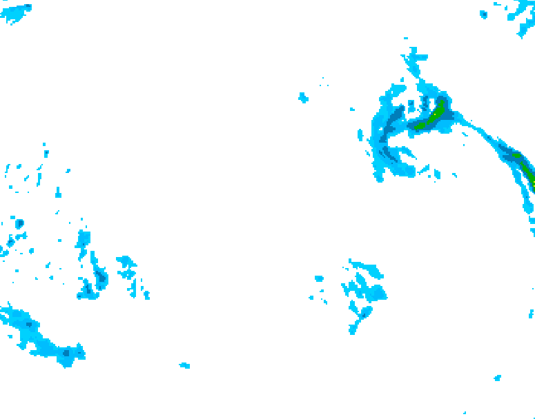 GDPS precipitation 060 hour forecast chart for Canada based on 2025/12/18 1200Z data