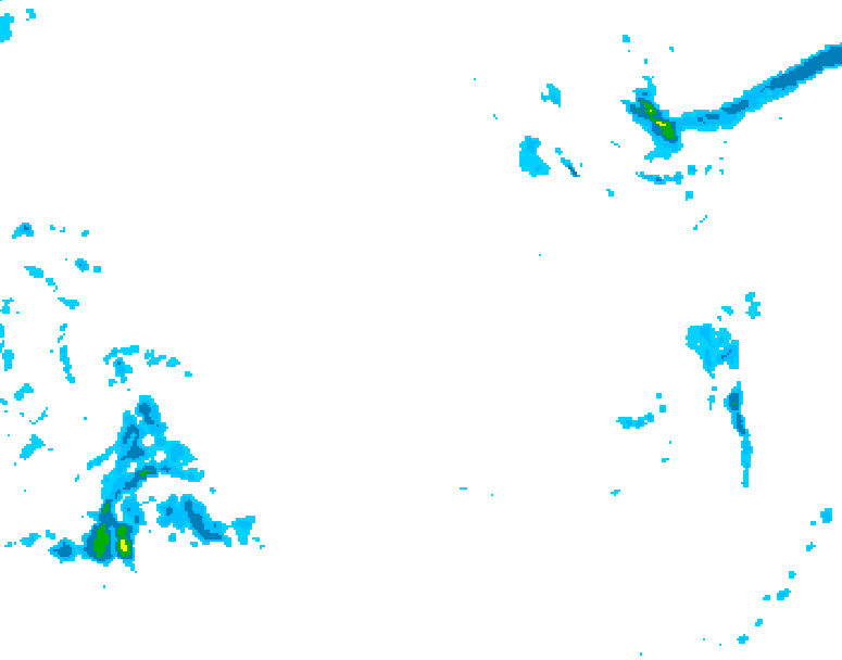 GDPS precipitation 084 hour forecast chart for Canada based on 2025/12/18 1200Z data