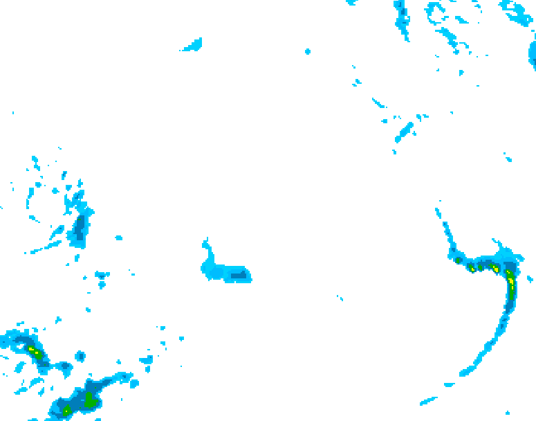 GDPS precipitation 156 hour forecast chart for Canada based on 2025/12/18 1200Z data