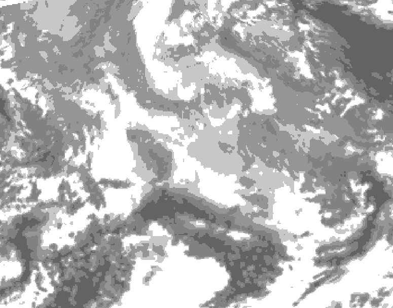 GDPS total cloud 168 hour forecast chart for Canada based on 2025/12/18 0000Z data