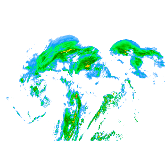 Weather radar data valid at 2025/12/18 14:36 UTC