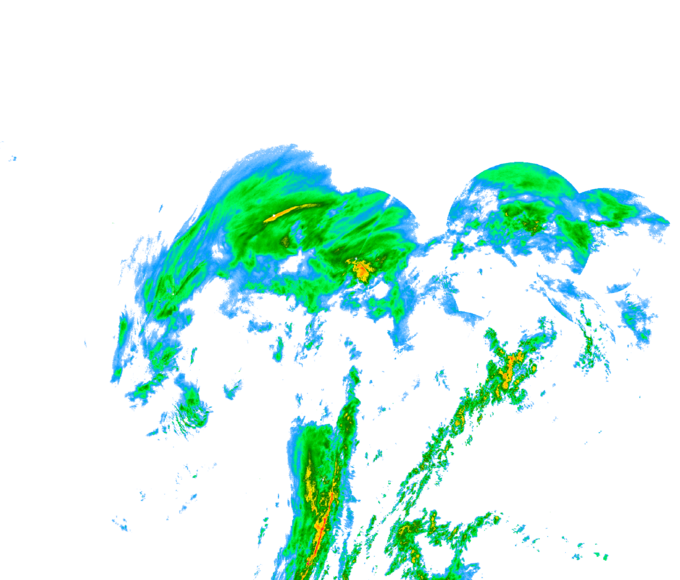 Weather radar data valid at 2025/12/18 16:24 UTC