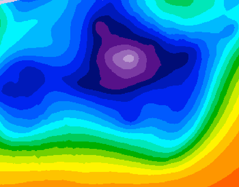 GDPS 500 millibar geopotential height 072 hour forecast chart for Canada based on 2025/12/19 0000Z data