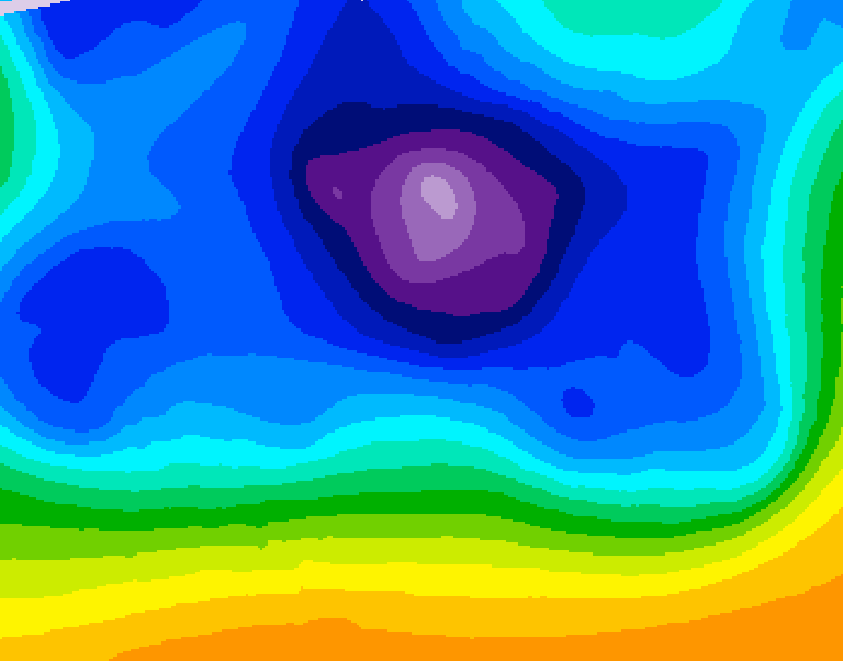 GDPS 500 millibar geopotential height 090 hour forecast chart for Canada based on 2025/12/19 0000Z data
