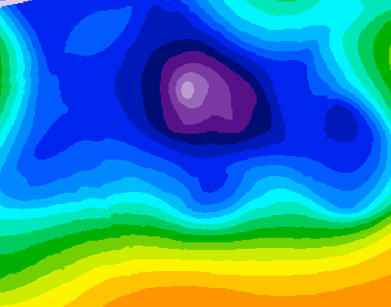 GDPS 500 millibar geopotential height 108 hour forecast chart for Canada based on 2025/12/19 0000Z data