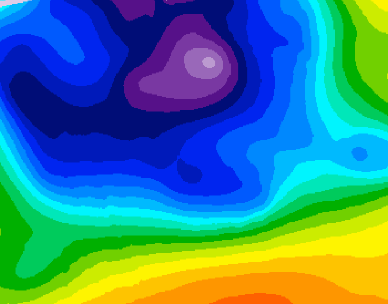 GDPS 500 millibar geopotential height 168 hour forecast chart for Canada based on 2025/12/19 0000Z data