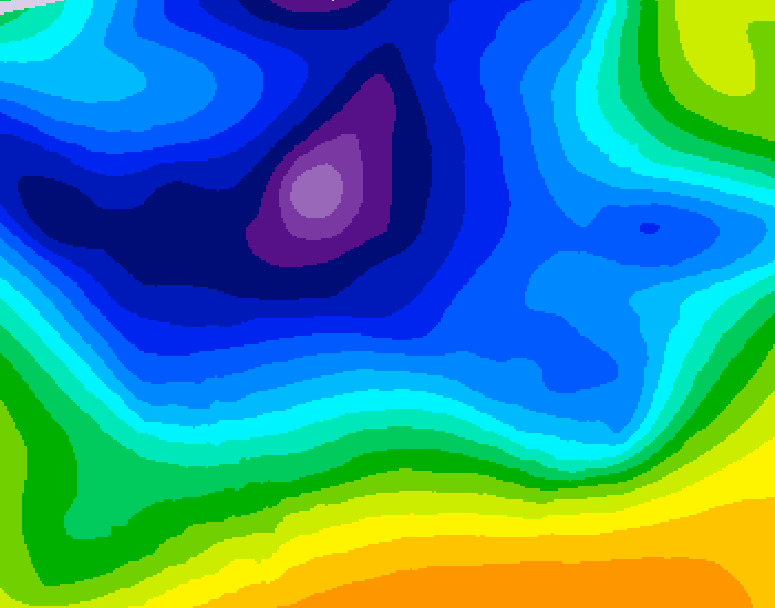 GDPS 500 millibar geopotential height 168 hour forecast chart for Canada based on 2025/12/19 1200Z data