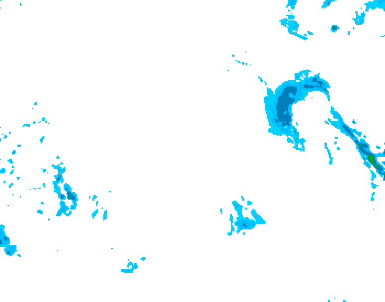 GDPS precipitation 042 hour forecast chart for Canada based on 2025/12/19 0000Z data
