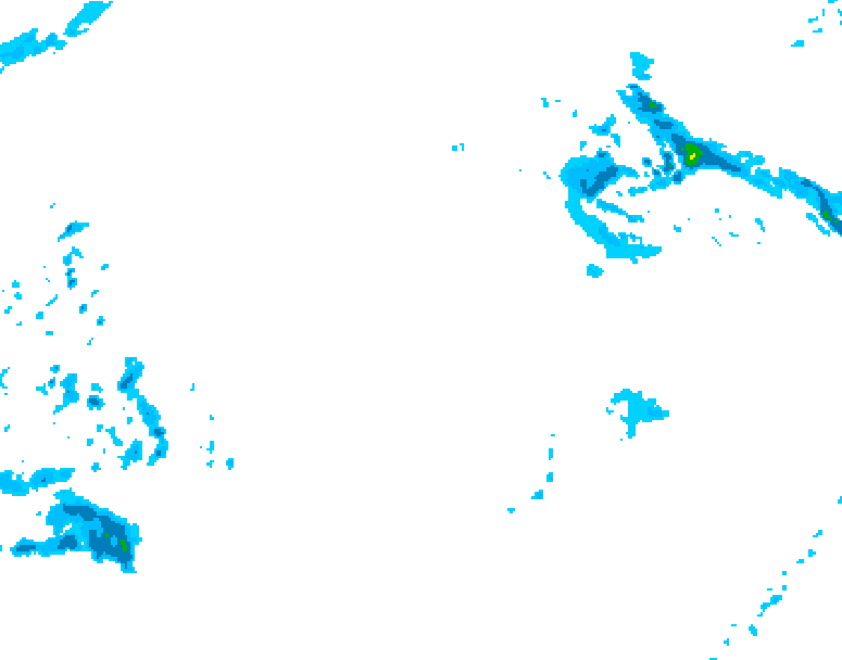 GDPS precipitation 054 hour forecast chart for Canada based on 2025/12/19 0000Z data