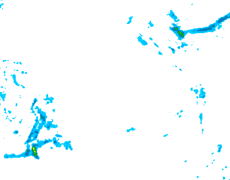 GDPS precipitation 072 hour forecast chart for Canada based on 2025/12/19 0000Z data