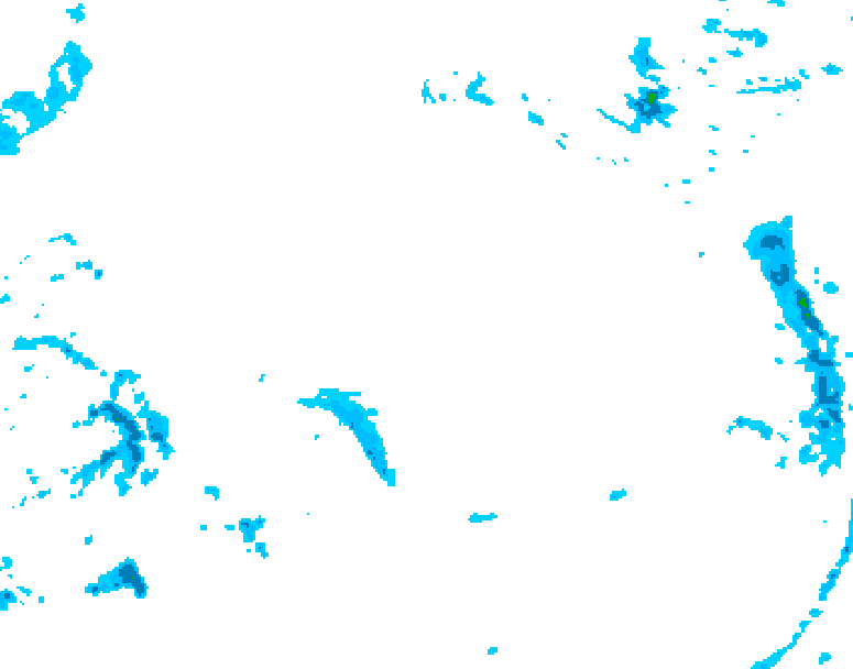 GDPS precipitation 090 hour forecast chart for Canada based on 2025/12/19 0000Z data