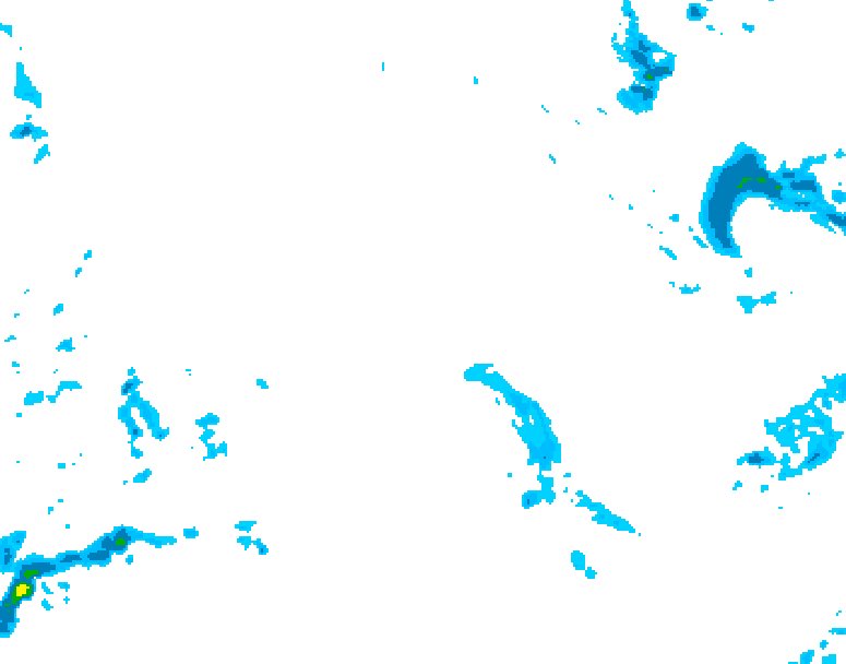 GDPS precipitation 108 hour forecast chart for Canada based on 2025/12/19 0000Z data