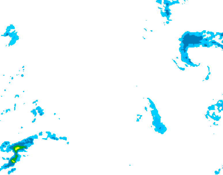 GDPS precipitation 114 hour forecast chart for Canada based on 2025/12/19 0000Z data