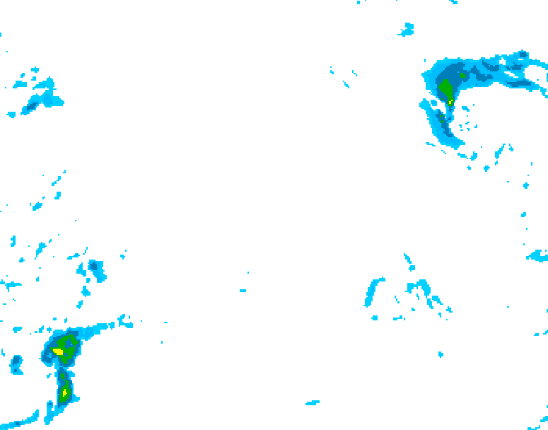 GDPS precipitation 120 hour forecast chart for Canada based on 2025/12/19 0000Z data