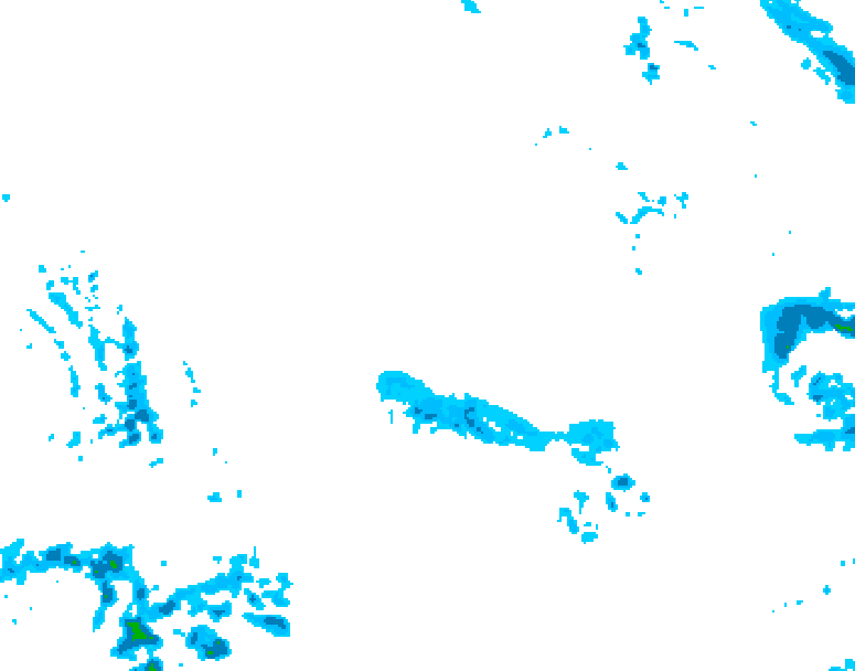 GDPS precipitation 156 hour forecast chart for Canada based on 2025/12/19 0000Z data