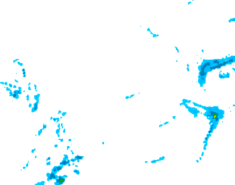 GDPS precipitation 180 hour forecast chart for Canada based on 2025/12/19 0000Z data