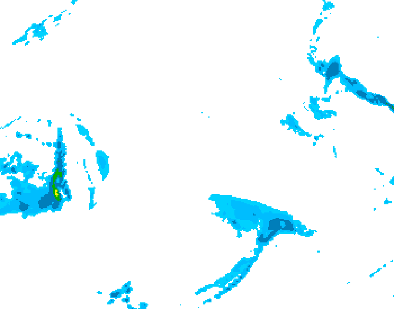 GDPS precipitation 216 hour forecast chart for Canada based on 2025/12/19 0000Z data