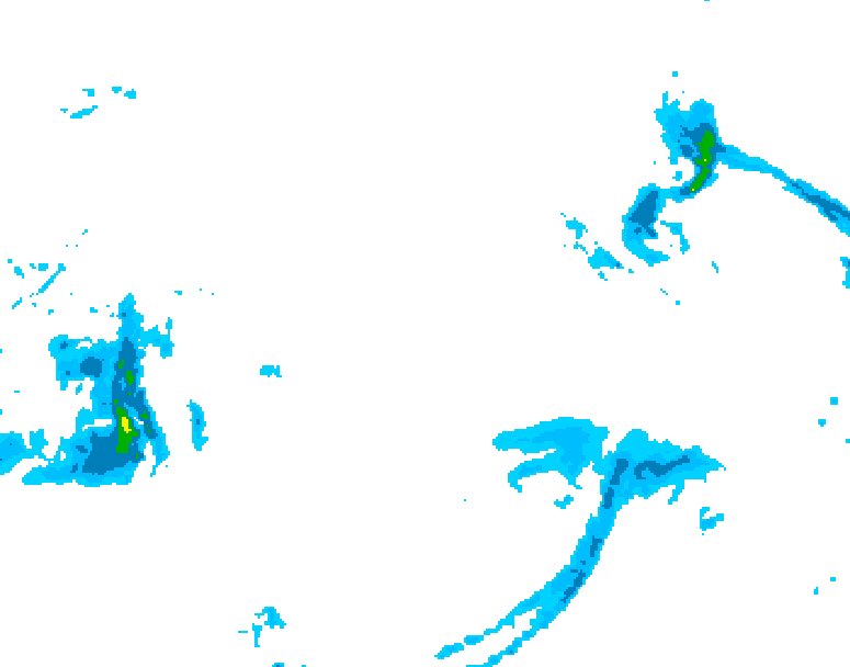 GDPS precipitation 222 hour forecast chart for Canada based on 2025/12/19 0000Z data